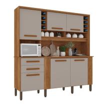 Armário De Cozinha 6 Portas 2 Gavetas Catar Cinamomo-off White Armário De Cozinha 6 Portas 2 Gavetas Catar Cinamomo-off White