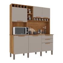 Armário de Cozinha 6 Portas 2 Gavetas New Topázio Salleto