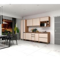 Armário De Cozinha 7 Peças Com Tampo Vanilla Com Connect Armário De Cozinha 7 Peças Com Tampo Vanilla Com Connect