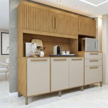 Armário de Cozinha 7 Portas 2 Gavetas Quartzo