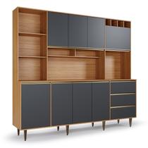 Armário de Cozinha 8 Portas 3 Gavetas Nicho Versatti