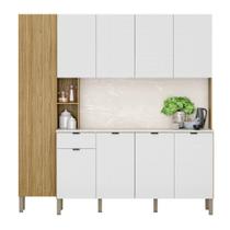 Armário de Cozinha 9 Portas Riscatto Astrid Freijó Artico