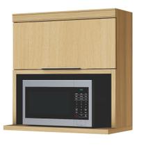 Armário de Cozinha Aéreo 1 Porta 1 Nicho Para Micro Ondas 100% Mdf Mariah