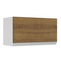Armário de Cozinha Aéreo 1 Porta Suspensa Branco/Rustic Glamy Madesa Armário de Cozinha Aéreo 1 Porta Suspensa Branco/Rustic Glamy Madesa