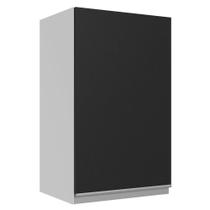Armário de Cozinha Aéreo 100% MDF 40 cm 1 Porta Branco/Preto Acordes Madesa Armário de Cozinha Aéreo 100% MDF 40 cm 1 Porta Branco/Preto Acordes Madesa