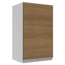 Armário De Cozinha Aéreo 100% MDF 40 cm 1 Porta Branco/Rustic Acordes Madesa Armário De Cozinha Aéreo 100% MDF 40 cm 1 Porta Branco/Rustic Acordes Madesa