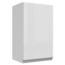 Armário De Cozinha Aéreo 100% MDF 40 cm Porta Branco Brilho Acordes Madesa Armário De Cozinha Aéreo 100% MDF 40 cm Porta Branco Brilho Acordes Madesa