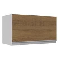 Armário De Cozinha Aéreo 100% MDF 60 cm 1 Porta Basculante Branco/Rustic Acordes Madesa Armário De Cozinha Aéreo 100% MDF 60 cm 1 Porta Basculante Branco/Rustic Acordes Madesa