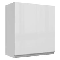Armário De Cozinha Aéreo 100% MDF 60 cm Porta Branco Brilho Acordes Madesa