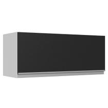 Armário de Cozinha Aéreo 100% MDF 80 cm 1 Porta Basculante Branco/Preto Acordes Madesa Armário de Cozinha Aéreo 100% MDF 80 cm 1 Porta Basculante Branco/Preto Acordes Madesa