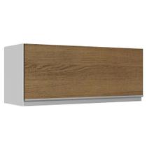 Armário De Cozinha Aéreo 100% MDF 80 cm 1 Porta Branco/Rustic Acordes Madesa