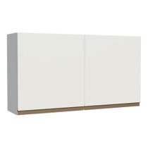 Armário de Cozinha Aéreo 120 cm 2 Portas Branco Reims Madesa Armário de Cozinha Aéreo 120 cm 2 Portas Branco Reims Madesa