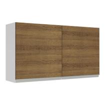 Armário de Cozinha Aéreo 120 cm 2 Portas Branco/Rustic Glamy Madesa Armário de Cozinha Aéreo 120 cm 2 Portas Branco/Rustic Glamy Madesa