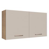 Armário de Cozinha Aéreo 120 cm 2 Portas Rustic/Crema Agata Madesa Armário de Cozinha Aéreo 120 cm 2 Portas Rustic/Crema Agata Madesa