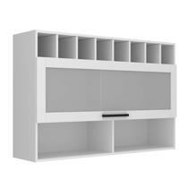 Armário de Cozinha Aéreo 120cm 1 Porta Basculante C/vidro 100% MDF Phoenix Móvel na Caixa Armário de Cozinha Aéreo 120cm 1 Porta Basculante C/vidro 100% MDF Phoenix Móvel na Caixa