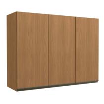 Armário de Cozinha Aéreo 120cm 3 Portas Sem Vidro G766 Maxxi Canela Kappesberg
