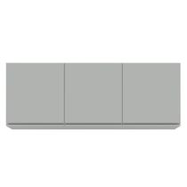 Armário De Cozinha Aéreo 150cm 3 Portas Argélia Cinza Claro - Lumil