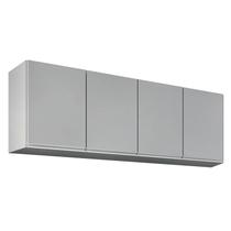 Armário de Cozinha Aéreo 160cm 4 Portas Nevada Cinza Claro - Lumil Armário de Cozinha Aéreo 160cm 4 Portas Nevada Cinza Claro - Lumil