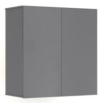 Armário de Cozinha Aéreo 2 Portas 67cm Italy Cinza - EJ Móveis