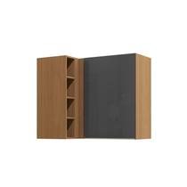 Armário de Cozinha Aéreo 4 Prateleiras e 1 Porta de Canto 98cm T652 Vibra Kappesberg Armário de Cozinha Aéreo 4 Prateleiras e 1 Porta de Canto 98cm T652 Vibra Kappesberg