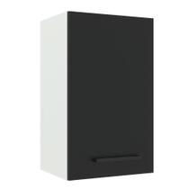 Armário de Cozinha Aéreo 40 cm 1 Porta Branco/Preto Agata Madesa Armário de Cozinha Aéreo 40 cm 1 Porta Branco/Preto Agata Madesa