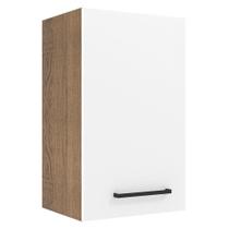 Armário de Cozinha Aéreo 40 cm 1 Porta Rustic/Branco Agata Madesa Armário de Cozinha Aéreo 40 cm 1 Porta Rustic/Branco Agata Madesa