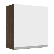 Armário de Cozinha Aéreo 60 cm 1 Porta Rustic/Branco Glamy Madesa Armário de Cozinha Aéreo 60 cm 1 Porta Rustic/Branco Glamy Madesa