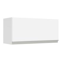 Armário de Cozinha Aéreo 70 cm 1 Porta Basculante Branco Glamy Madesa Armário de Cozinha Aéreo 70 cm 1 Porta Basculante Branco Glamy Madesa