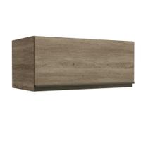 Armário de Cozinha Aéreo 70cm 1 Porta Basculante Geladeira G769 Maxxi Nogal Kappesberg