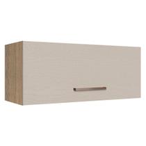 Armário de Cozinha Aéreo 80 cm 1 Porta Basculante Rustic/Crema Agata Madesa