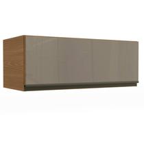 Armário de Cozinha Aéreo 80cm 1 Porta Basculante Geladeira G770 Maxxi Canela Kappesberg