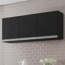 Armário de Cozinha Aéreo Andréia 120mt Preto Ajl Armário de Cozinha Aéreo Andréia 120mt Preto Ajl