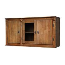 Armário de Cozinha Aéreo Antique de Madeira 120 cm com 3 Portas - 1043