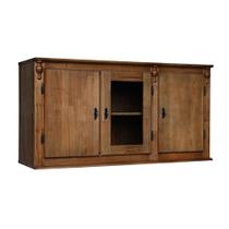 Armário de Cozinha Aéreo Antique de Madeira 120 cm com 3 Portas - 1043