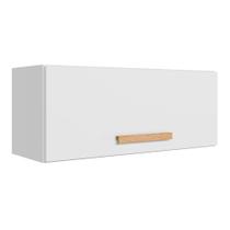 Armario de Cozinha Aéreo Basculante Intenza 80cm 1 Porta Branco/Branco UV - Nicioli Armario de Cozinha Aéreo Basculante Intenza 80cm 1 Porta Branco/Branco UV - Nicioli