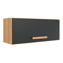 Armario de Cozinha Aéreo Basculante Intenza 80cm 1 Porta Freijó/Chumbo - Nicioli Armario de Cozinha Aéreo Basculante Intenza 80cm 1 Porta Freijó/Chumbo - Nicioli