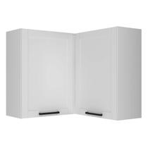 Armário de Cozinha Aéreo de Canto 90x90cm 2 Portas 100% MDF Phoenix Móvel na Caixa