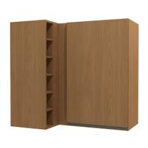 Armário de Cozinha Aéreo de Canto 98cm com Nicho G768 Maxxi Canela Kappesberg