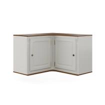 Armário de Cozinha Aéreo de Canto Hannover de Madeira com 2 Portas - M550708M Armário de Cozinha Aéreo de Canto Hannover de Madeira com 2 Portas - M550708M