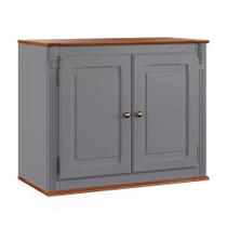 Armário de Cozinha Aéreo Hannover de Madeira 80 cm com 2 Portas - M550700M80 - Laca Cinza com Imbuia Armário de Cozinha Aéreo Hannover de Madeira 80 cm com 2 Portas - M550700M80 - Laca Cinza com Imbuia