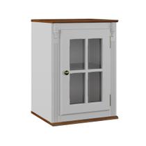 Armário de Cozinha Aéreo Hannover de Madeira com 1 Porta de Vidro - M550700V Armário de Cozinha Aéreo Hannover de Madeira com 1 Porta de Vidro - M550700V