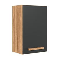Armario de Cozinha Aéreo Intenza 40cm 1 Porta Freijó/Chumbo - Nicioli Armario de Cozinha Aéreo Intenza 40cm 1 Porta Freijó/Chumbo - Nicioli