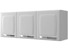 Armário de Cozinha Aéreo Itatiaia Aço 3 Portas Rose Branco Neve