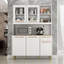 Armário de Cozinha Ambiente Rubi Branco Cinamomo - Valdemóveis