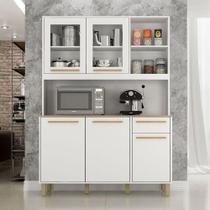 Armário De Cozinha Ambiente Rubi Branco Cinamomo - Valdemóveis