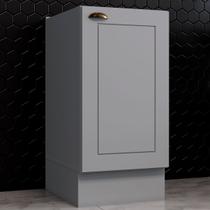 Armário de Cozinha Americana 1 Porta 100% Mdf Cinza C365 - Henn Armário de Cozinha Americana 1 Porta 100% Mdf Cinza C365 - Henn