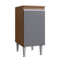 Armário de Cozinha Athena 1 Porta Freijo/Cinza - Irm Móveis Armário de Cozinha Athena 1 Porta Freijo/Cinza - Irm Móveis
