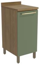 Armário de Cozinha Balcão 1 Porta 40cm com Tampo e Pés M621 Botanic Kappesberg Armário de Cozinha Balcão 1 Porta 40cm com Tampo e Pés M621 Botanic Kappesberg