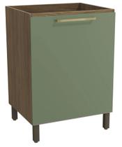 Armário de Cozinha Balcão 1 Porta 60cm com Pés M629 Botanic Kappesberg Armário de Cozinha Balcão 1 Porta 60cm com Pés M629 Botanic Kappesberg