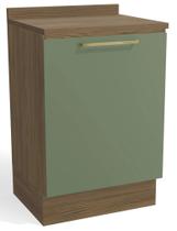 Armário de Cozinha Balcão 1 Porta 60cm com Tampo M629 Botanic Kappesberg Armário de Cozinha Balcão 1 Porta 60cm com Tampo M629 Botanic Kappesberg